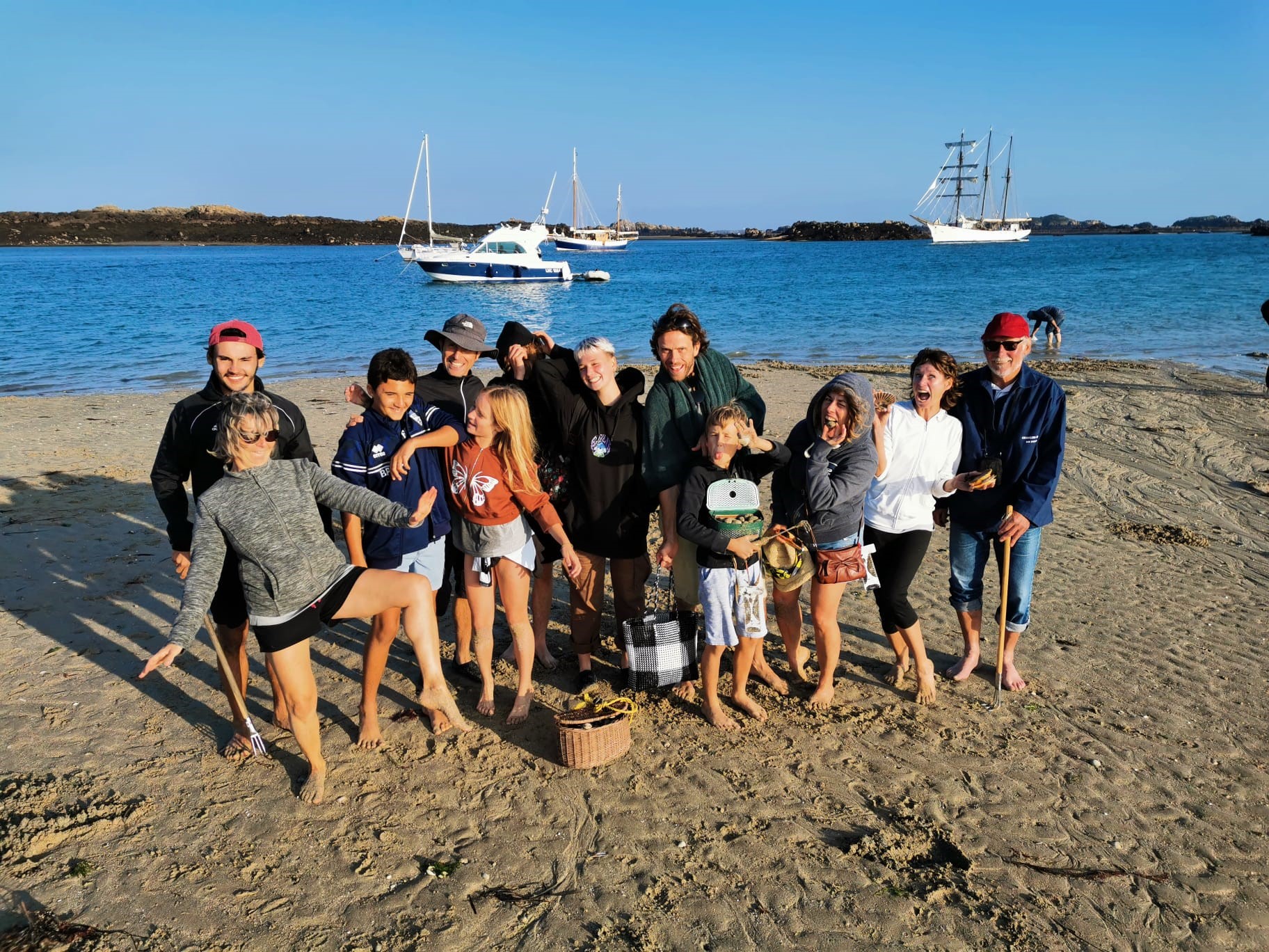 Entre amis à Chausey